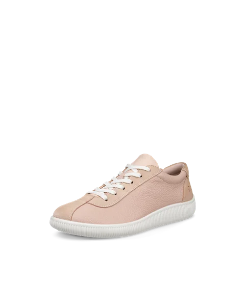 ECCO® Soft Zero Skinnsneaker dam - Pink - M
