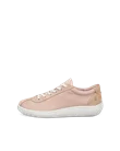 ECCO® Soft Zero Skinnsneaker dam - Pink - O