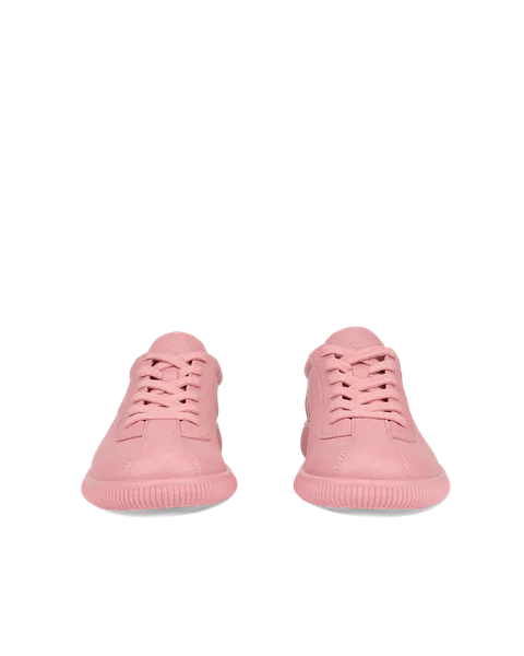 ECCO® Soft Zero dame sneakers skinn - Pink - Front_Pair