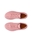 ECCO® Soft Zero dame sneakers skinn - Pink - Top_Left_Pair