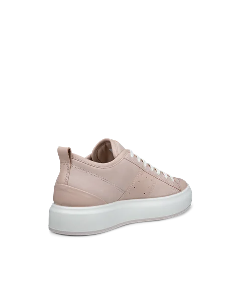 Women's ECCO® Street Ace Leather Trainer - Pink - B