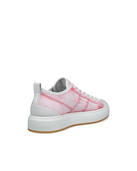 Women's ECCO® Street Ace Leather Trainer - Pink - B