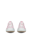 Women's ECCO® Street Ace Leather Trainer - Pink - Front_Pair