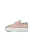 ECCO® Street Platform női bőr sneaker - Rózsaszín - O