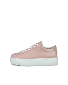 ECCO® Street Platform sneakers i læder til damer - Pink - O