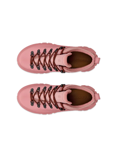 ECCO® Track 30 dame sneakers skinn - Pink - Top_Left_Pair