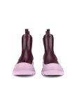 ECCO® Grainer botte Chelsea en cuir pour femme - Violet - Front_Pair