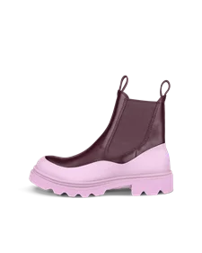 ECCO® Grainer botte Chelsea en cuir pour femme - Violet - O