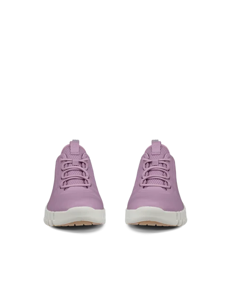 ECCO® Gruuv odiniai sportbačiai moterims - Violetinė - Front_Pair