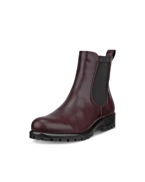 ECCO® Modtray Damen Chelsea Boot aus Leder - Lila - M