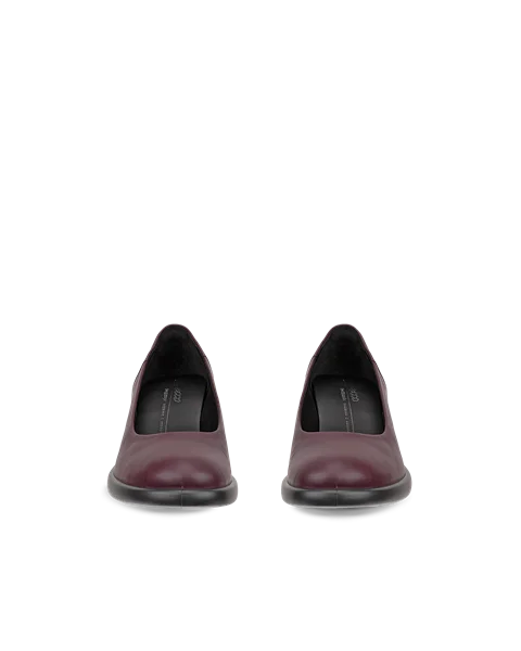 ECCO® Sculpted LX 35 escarpins en cuir à talon carré pour femme - Violet - Front_Pair