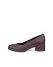 Sapatos salto quadrado couro mulher ECCO® Sculpted LX 35 - Violeta - O