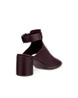 Damskie skórzane sandały na obcasie ECCO® Sculpted Sandal LX 55 - Fioletowy - B
