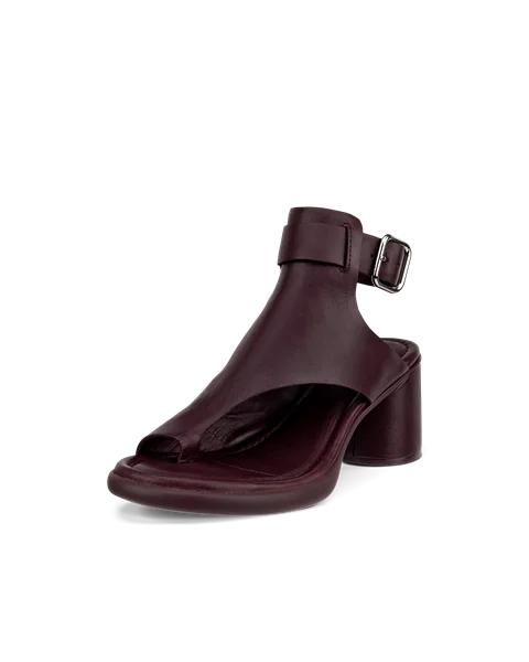Dámské kožené sandály na podpatku ECCO® Sculpted Sandal LX 55 - Fialová - M