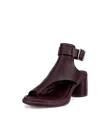 Dámské kožené sandály na podpatku ECCO® Sculpted Sandal LX 55 - Fialová - M