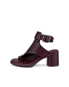 ECCO® Sculpted Sandal LX 55 ženske kožne sandale na petu - purpurna boja - O