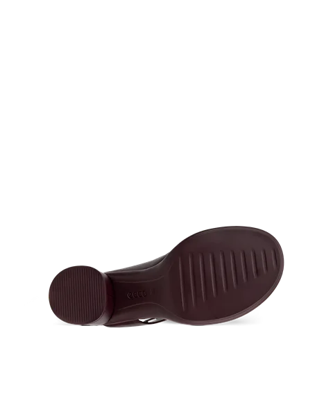 Dámské kožené sandály na podpatku ECCO® Sculpted Sandal LX 55 - Fialová - S