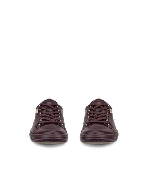 Women's ECCO® Soft 7 Leather Trainer - Purple - Front_Pair