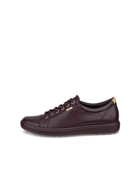 ECCO® Soft 7 Dames leren sneaker - Purper - O