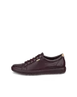 ECCO® Soft 7 Dames leren sneaker - Purper - O