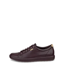 ECCO® Soft 7 Dames leren sneaker - Purper - O