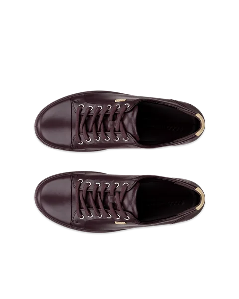 ECCO® Soft 7 dame sneakers skinn - Purple - Top_Left_Pair