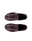 Women's ECCO® Soft 7 Leather Trainer - Purple - Top_Left_Pair