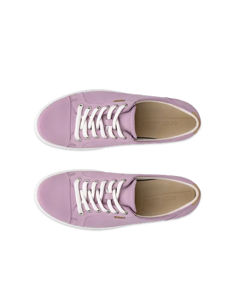 ECCO® Soft 7 Dames leren sneaker - Purper - Top_Left_Pair