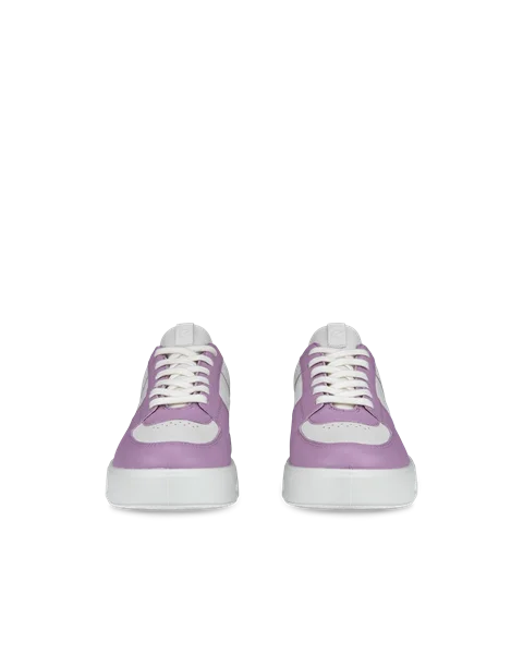 ECCO® Street 720 Dames leren sneaker met Gore-Tex - Purper - Front_Pair