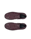 Women's ECCO® Street Platform Leather Platform Trainer - Purple - Top_Left_Pair