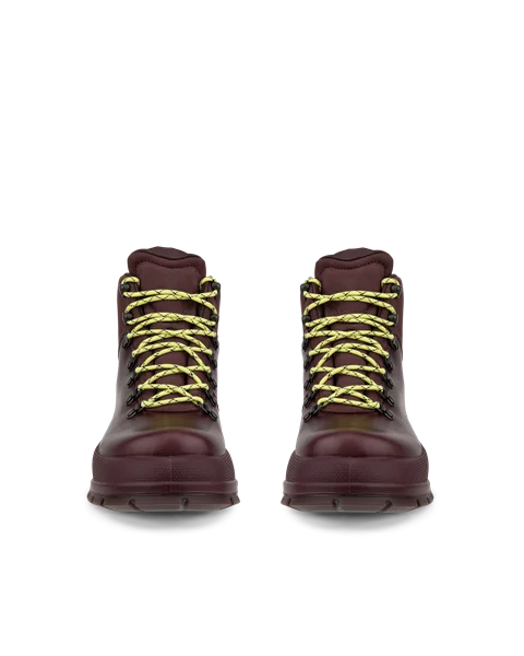 ECCO® Track 30 Dames leren waterdichte veterboots - Purper - Front_Pair