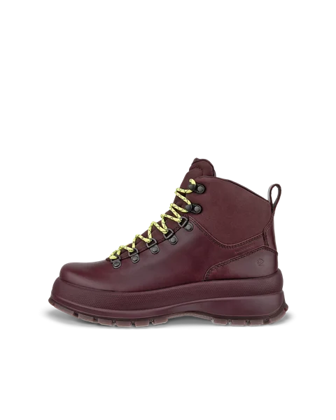 Women's ECCO® Track 30 Leather Waterproof Lace-Up Boot - Purple - O