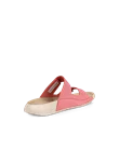 Women's ECCO® Cozmo Nubuck Two Strap Sandal - Pink - B