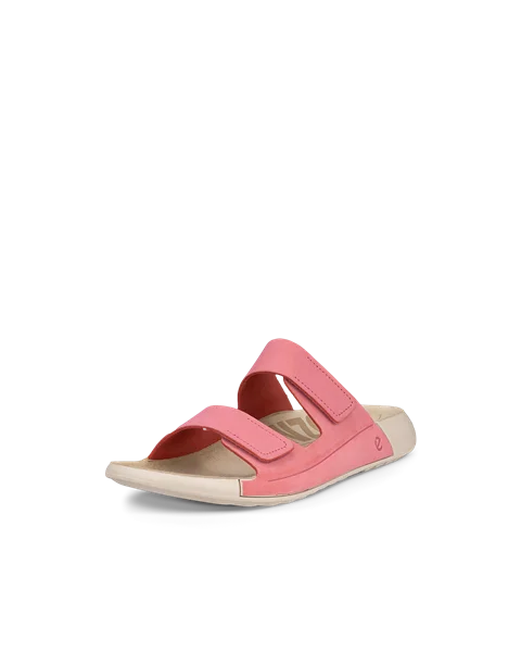 ECCO® Cozmo ženske sandale od nabuka s dvjema trakama - Pink - M