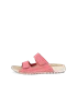 ECCO® Cozmo sandaler i læder med to remme til damer - Pink - O