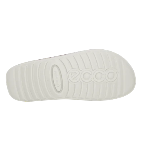 Dámské kožené páskové sandály ECCO® Cozmo - Červená - Sole