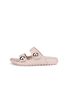 Dámske kožené sandále 2 remienky ECCO® Cozmo - Ružová - O