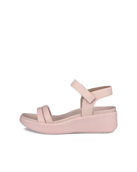 ECCO® Flowt Wedge LX ādas sandales ar ķīļveida papēdi sievietēm - Pink - O