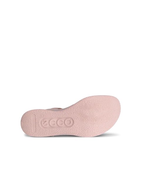 Women's ECCO® Flowt Wedge LX Leather Wedge Sandal - Pink - S