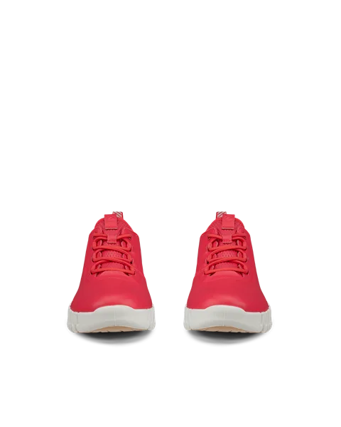 ECCO® Gruuv dame sneakers skinn - rød - Front_Pair