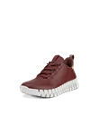 Women's ECCO® Gruuv Leather Trainer - Red - M