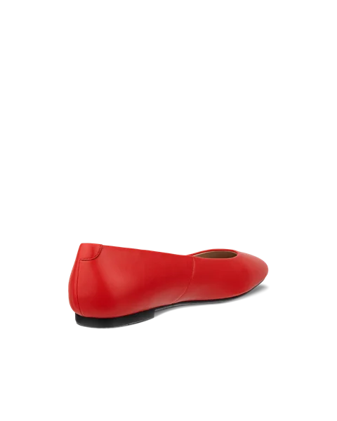 ECCO® Margot Dames leren ballerina - Rood - B