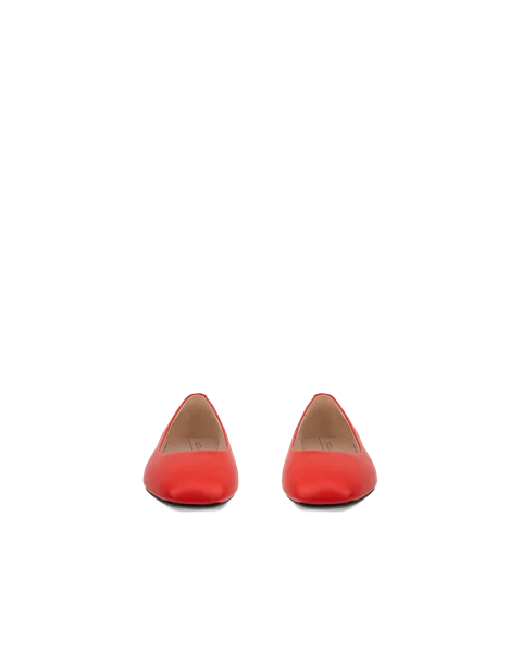 ECCO® Margot Dames leren ballerina - Rood - Front_Pair