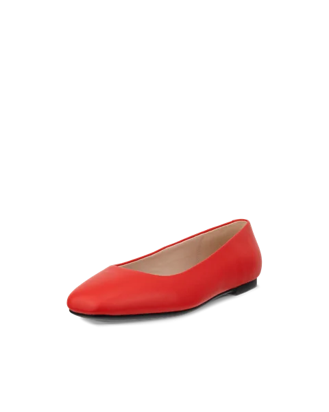 ECCO® Margot Dames leren ballerina - Rood - M