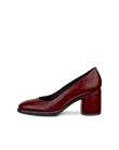 ECCO® Sculpted LX 55 escarpins en cuir à talon carré pour femme - Rouge - O