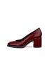 ECCO® Sculpted LX 35 escarpins en cuir à talon carré pour femme - Rouge - O