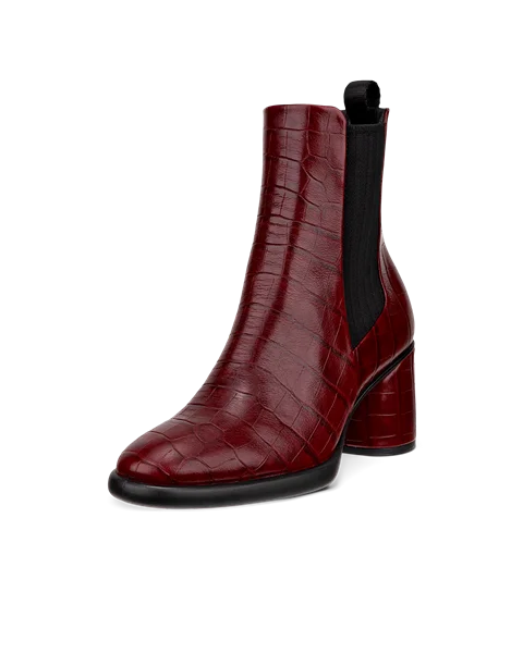 ECCO® Sculpted LX 55 bottines Chelsea en cuir pour femme - Rouge - M