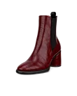 Women's ECCO® Sculpted LX 55 Leather Chelsea Boot Heel - Red - M