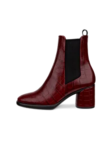 ECCO® Sculpted LX 55 Dames leren Chelsea boot met hak - Rood - O