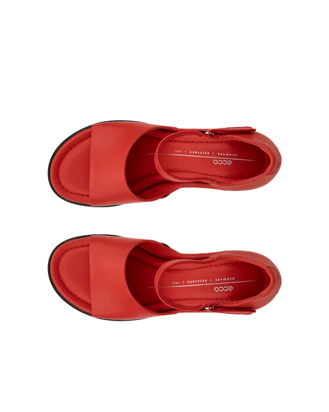 ECCO® Sculpted Sandal LX 55 dame skinnsandal med hæl - rød - Top_Left_Pair